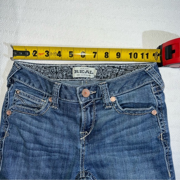 Ariat Girls R.E.A.L. Boot Cut Jeans Size 12 Western Rodeo Cowgirl Ranch - Picture 10 of 12